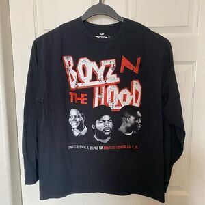 BOYZ IN THE HOOD Men’s Long Sleeves Black T Shirt Size XXL